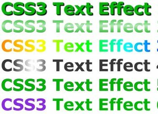 Astonishing CSS3 text effects