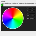 HTML5 Color Picker (canvas)