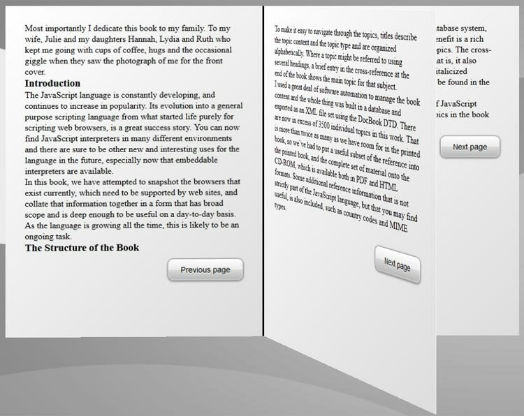 3D CSS3 Book Generator