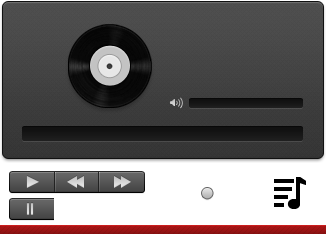 HTML5 Audio player sprite image