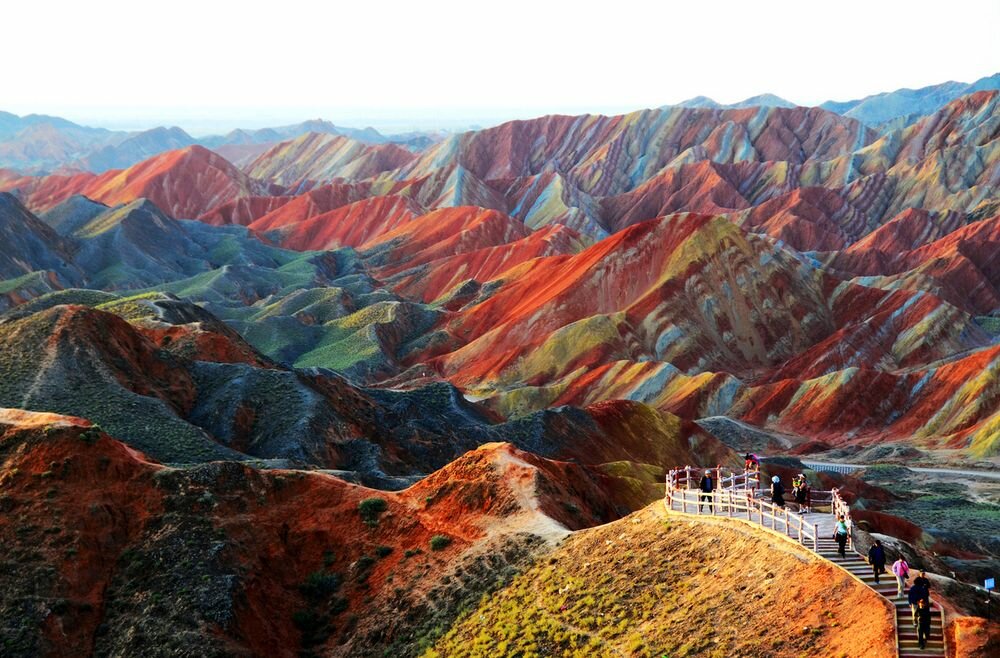 Colorful Chinese mountains, Zhangye Danxia