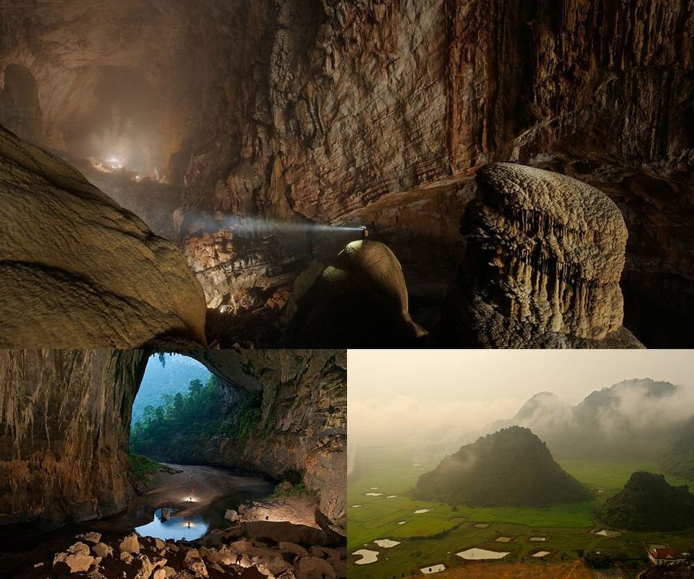 The cave of the mountain river in the province of Quang Binh, Vietnam