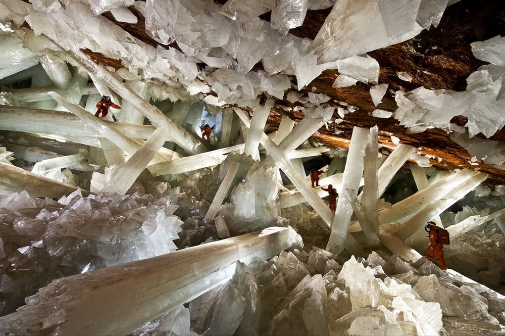 Giant crystal cave in Nacia, Mexico