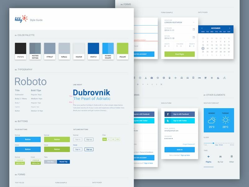 UI Style Guide by Greg Dlubacz