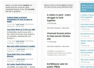 Importing multiple RSS feeds - using newsWidget