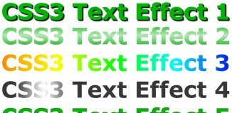 Astonishing CSS3 text effects