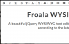 Froala WYSIWYG Editor