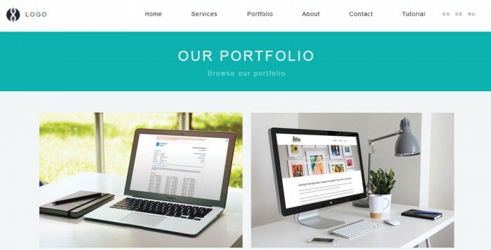 Digital portfolio - website template