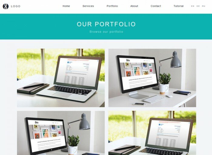 Digital portfolio - website template